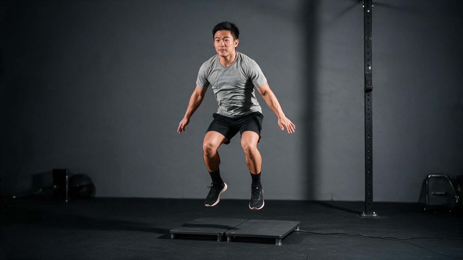 Jumping from two measurement plates